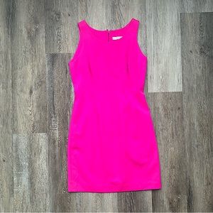 Vintage Andrea Behar hot pink shift dress